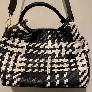Fantastic Leather Elleme Woven Shoulder/Hand Bag Excellent Pre Owned Condition